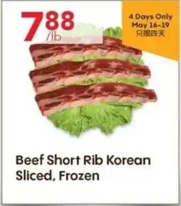 Lucky Supermarket Beef Short Rib Korean Sliced, Frozen offer