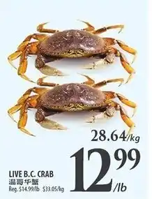 Al Premium Food Mart Live b.c. crab offer