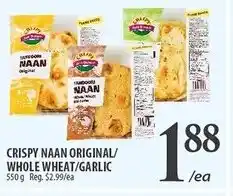 Al Premium Food Mart Crispy naan original/ whole wheat/garlic offer