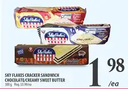 Al Premium Food Mart Sky flakes cracker sandwich chocolate/creamy sweet butter offer