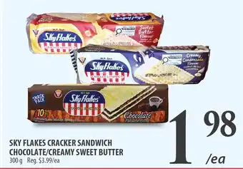 Al Premium Food Mart Sky flakes cracker sandwich chocolate/creamy sweet butter offer