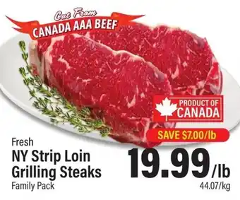 Commisso's Fresh Foods NY Strip Loin Grilling Steaks offer