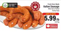 Commisso's Fresh Foods Fresh Store Made Italian Sausage offer