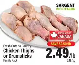 Commisso's Fresh Foods Fresh Ontario Poultry Chicken Thighs or Drumsticks offer