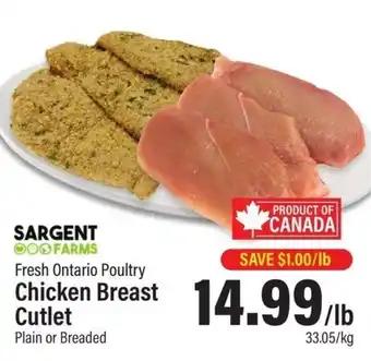 Commisso's Fresh Foods Fresh Ontario Poultry Chicken Breast Cutlet offer