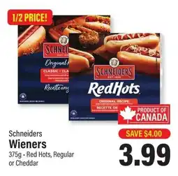 Commisso's Fresh Foods Schneiders Wieners offer