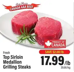 Commisso's Fresh Foods Top Sirloin Medallion Grilling Steaks offer