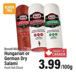 Commisso's Fresh Foods Brandt Mild or Hot Hungarian or German Dry Salami offer