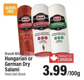 Commisso's Fresh Foods Brandt Mild or Hot Hungarian or German Dry Salami offer
