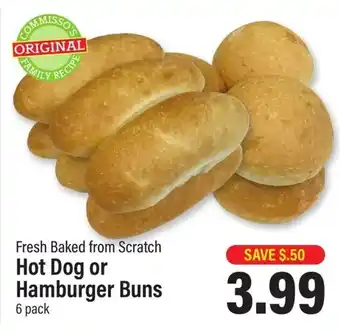 Commisso's Fresh Foods Fresh Baked from Scratch Hot Dog or Hamburger Buns offer