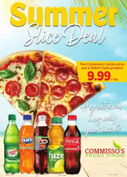 Commisso's Fresh Foods Two Commisso's pizza slices and a Coke product offer