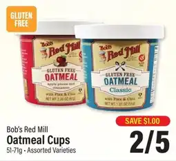 Commisso's Fresh Foods Bob's Red Mill Oatmeal Cups offer
