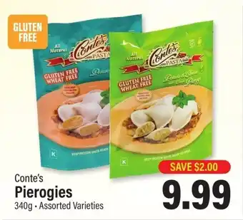 Commisso's Fresh Foods Conte's Pierogies offer