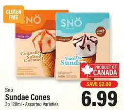 Commisso's Fresh Foods Sno Sundae Cones offer