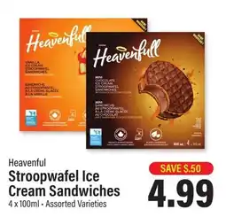 Commisso's Fresh Foods Heavenful Stroopwafel Ice Cream Sandwiches offer