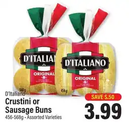 Commisso's Fresh Foods D'Italiano Crustini or Sausage Buns offer