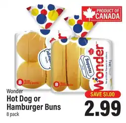 Commisso's Fresh Foods Wonder Hot Dog or Hamburger Buns offer