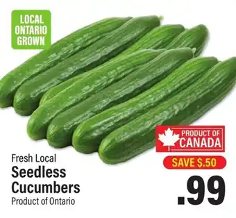 Commisso's Fresh Foods Fresh Local Seedless Cucumbers offer