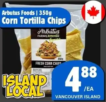 The Old Farm Market Arbutus Foods Corn Tortilla Chips offer