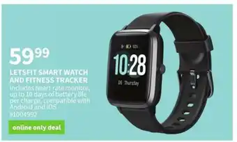 Giant Tiger Letsfit Smart Watch and Fitness Tracker offer