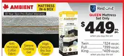 Surplus Furniture Ambient Queen Mattress Set offer