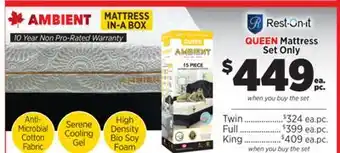 Surplus Furniture Ambient Queen Mattress Set offer
