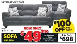 Surplus Furniture Galt Granite Sofa offer