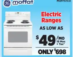 Surplus Furniture Electric Range As Low As offer