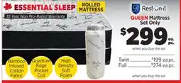 Surplus Furniture Essential Sleep Queen Mattress Set offer