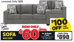 Surplus Furniture Deltona Graphite Sofa offer