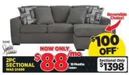 Surplus Furniture Gardiner Pewter 2Pc Sectional offer