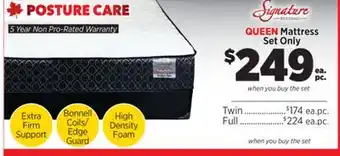Surplus Furniture Posture Care Queen Mattress Set offer
