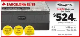Surplus Furniture Barcelona Elite Queen Mattress Set offer