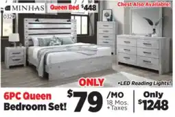 Surplus Furniture Derby White 6-Piece Queen Bedroom Set offer