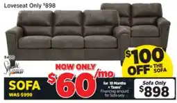 Surplus Furniture Navi Smoke Sofa offer