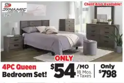 Surplus Furniture Alabaster Oak 4-Piece Queen Bedroom Set offer