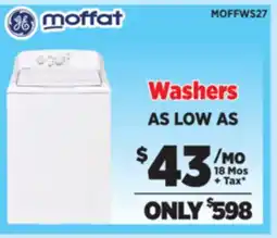 Surplus Furniture Washers As Low As offer