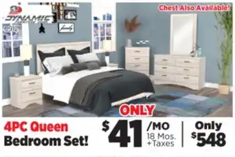 Surplus Furniture Aurora Oak 4-Piece Queen Bedroom Set offer