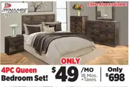 Surplus Furniture Montana 4-Piece Queen Bedroom Set offer