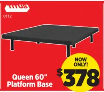 Surplus Furniture Queen 60 Platform Base offer