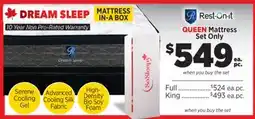 Surplus Furniture Dream Sleep Queen Mattress Set offer