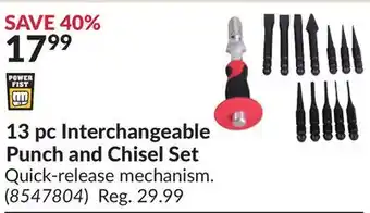 Princess Auto 13 pc Interchangeable Punch and Chisel Set offer
