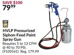 Princess Auto HVLP Pressurized Siphon-Feed Paint Spray Gun offer