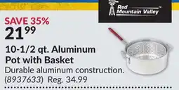 Princess Auto 10-1/2 qt. Aluminum Pot with Basket offer
