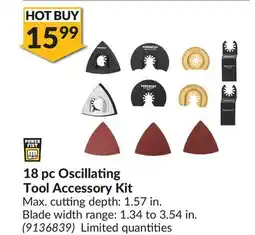 Princess Auto 18 pc Oscillating Tool Accessory Kit offer