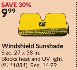 Princess Auto Windshield Sunshade offer