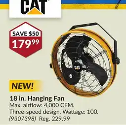 Princess Auto 18 in. Hanging Fan offer