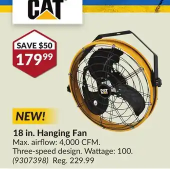 Princess Auto 18 in. Hanging Fan offer