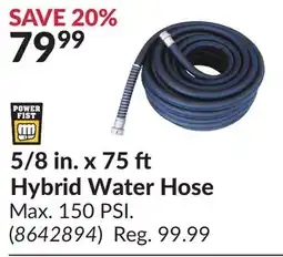 Princess Auto 5/8 in. x 75 ft Hybrid Water Hose offer
