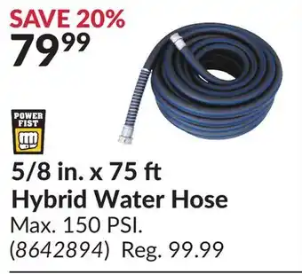 Princess Auto 5/8 in. x 75 ft Hybrid Water Hose offer